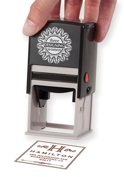 Your Logo Here Self Inking Stamp, Custom Self Inking Address Stamps