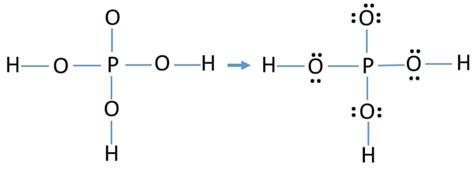 mark lone pairs in H3PO4 structure