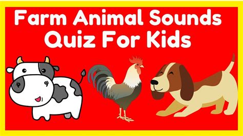 Farm Animal Sounds Quiz for Kids - YouTube