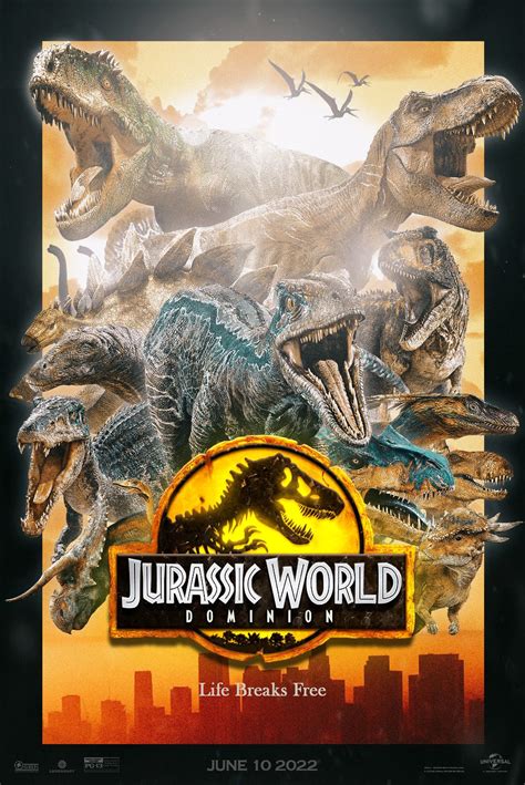 Jurassic World Dominion Poster by Jurassic Shadow