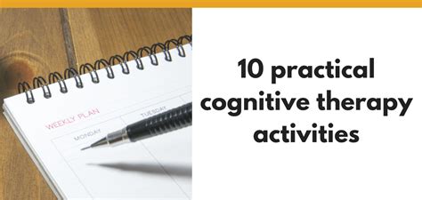 10 practical cognitive therapy activities - EatSpeakThink.com