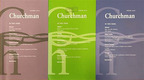 Churchman 2011 - 2017 now available online - Biblical Studies