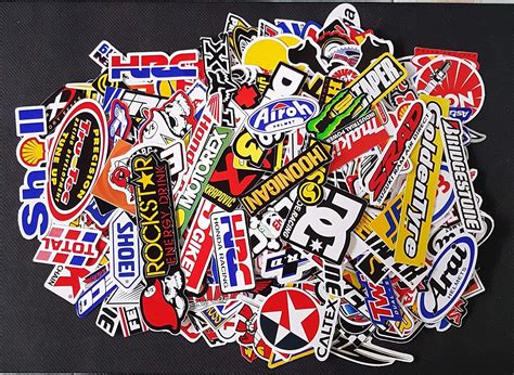 Amazon.com: 100 Pcs Random Car Racing Stickers Vintage Rare Decal ...