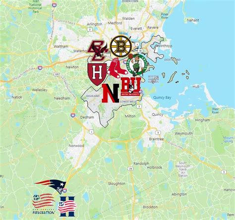 Sports Teams in Boston - Sport League Maps