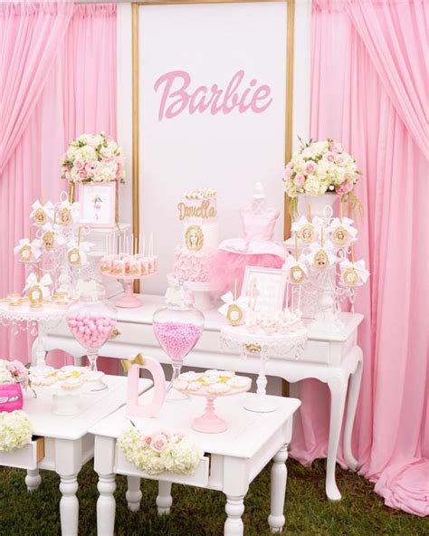 Kara's Party Ideas Pink Glam Barbie Birthday Party | Kara's Party Ideas