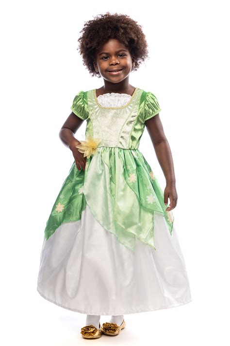 Frog Princess Tiana Replica Dress Up Costume