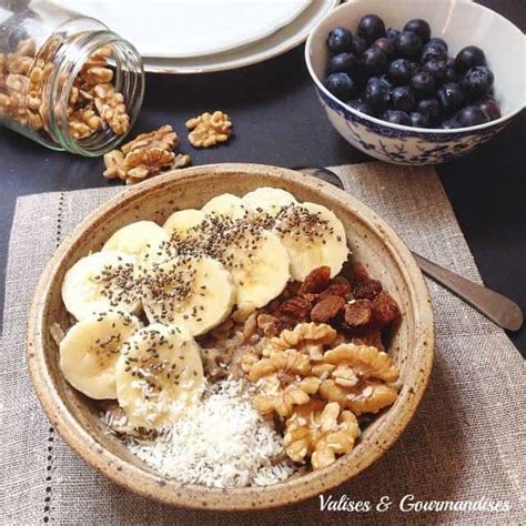 Healthy morning oatmeal – Valises & Gourmandises