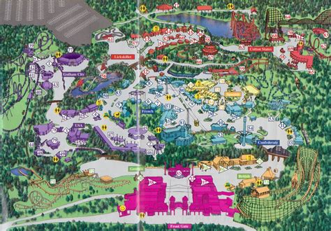 Theme Park Brochures Six Flags Over Georgia - Theme Park Brochures