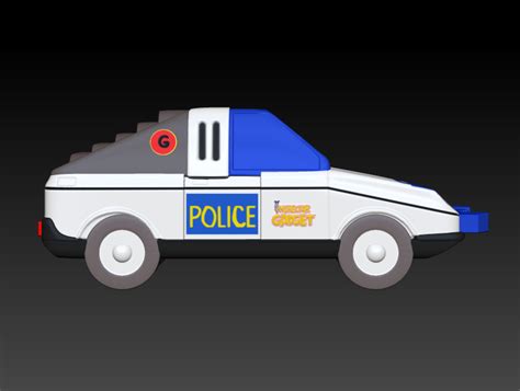 OBJ file Inspector Gadget Auto - Car・3D printable design to download・Cults