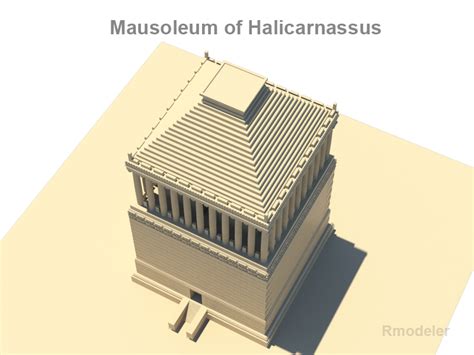 Mausoleum of Halicarnassus 3D Model - FlatPyramid