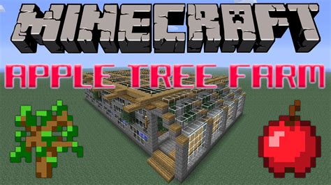 Apple Tree Farm Tutorial Minecraft Project