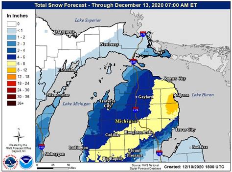 Heavy snow location in Michigan now has good confidence; See when ...