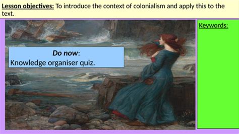 The Tempest and Colonialism KS3 whole scheme. | Teaching Resources