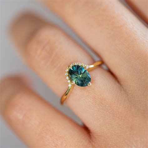 Teal Sapphire Engagement Ring - One Carat – ARTEMER