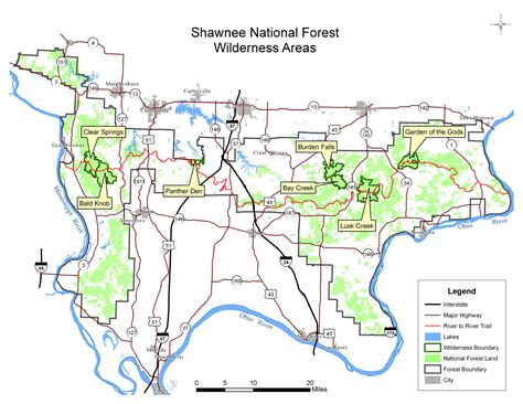 Shawnee National Forest Trail Map - Maping Resources