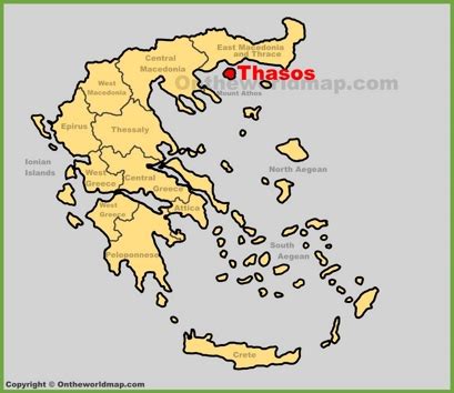 Thasos Maps | Greece | Maps of Thasos Island (Thassos)