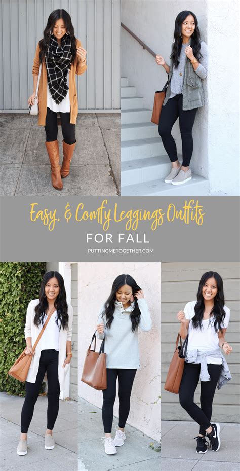 6 Easy, Casual, Comfy Outfits With Leggings for Fall