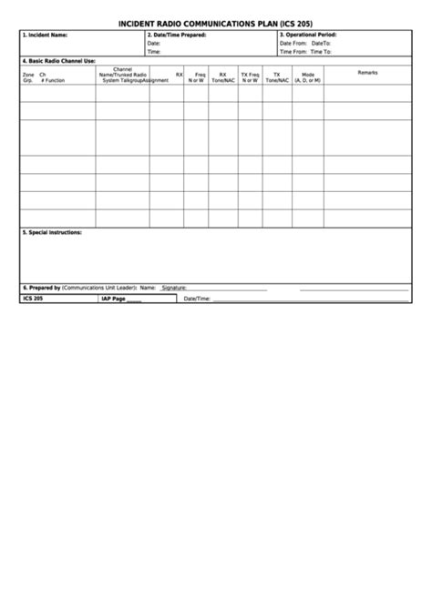 Ics Form 203 Fillable - Printable Forms Free Online