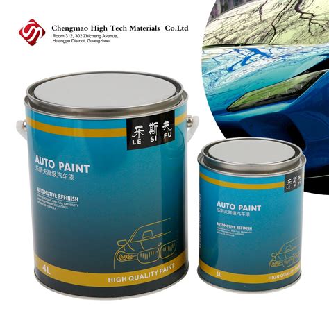 Auto Lacquer Acrylic Solvent Silver Color Automotive Paint Coating ...