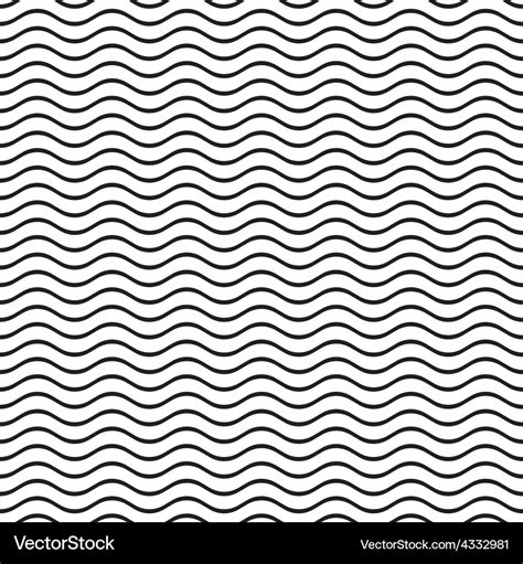 Seamless wavy line pattern Royalty Free Vector Image