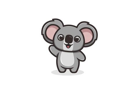 Cute Koala Mascot | Koala drawing, Koala illustration, Koala