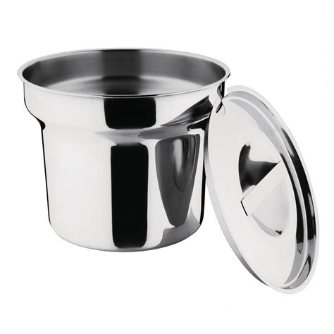 Vogue Bain Marie Pot and Lid - K081 - Buy Online at Nisbets