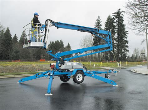 50’ Articulating Towable Man Lift - Speedy Equipment Rentals