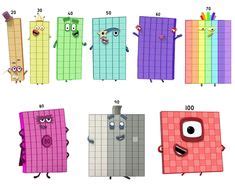 Pin by Johanny Cruceta on numberblocks | Block birthday, Body stickers ...