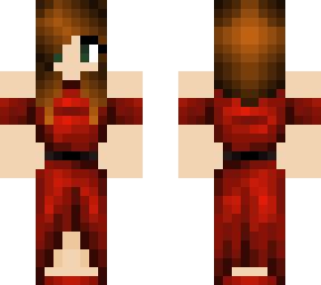 Red Dress Girl | Minecraft Skin