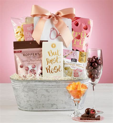 Girls Night In Rosé Gift Basket | 1800Baskets.com