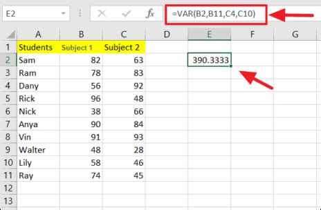 Mastering Data Analysis: How to Find Sample Variance in Excel - Earn ...