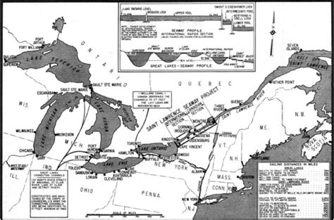 St. Lawrence Seaway map. By Wikipedia. | Download Scientific Diagram