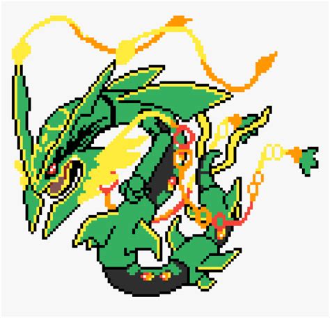 Mega Rayquaza Sprite - Shiny Mega Rayquaza Sprite, HD Png Download ...