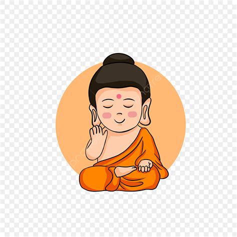 Little Buddha Hd Transparent, Cartoon Little Buddha Elements, Buddhism ...