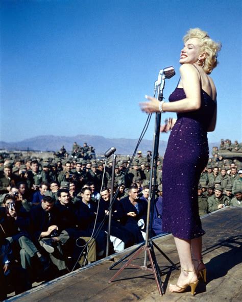 Pictures of Marilyn Monroe in Korea in February, 1954 ~ Vintage Everyday