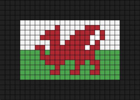 Wales Flag Pixel Art