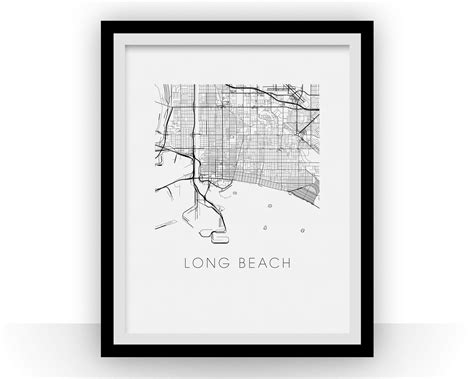 Long Beach Map Print – iLikeMaps