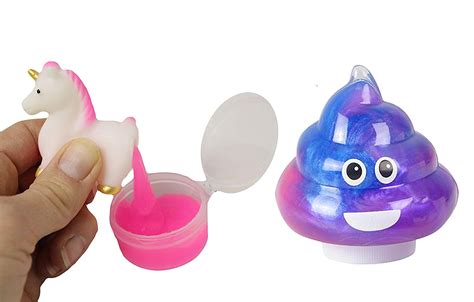 Unicorn Poop Slime Pack of 2 - Slime Sucker Poop - / Putty / Slime ...