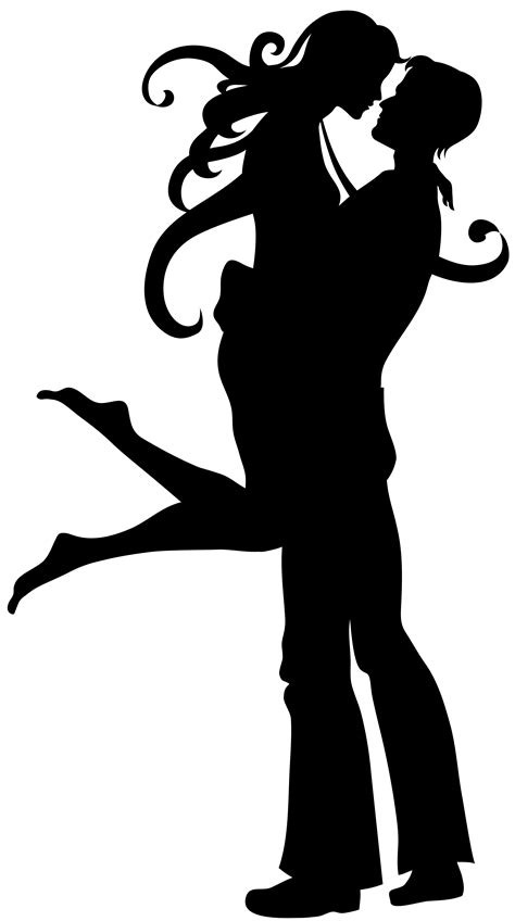 Love Couple Silhouettes PNG Picture | Silhuett, Djur, Inspiration