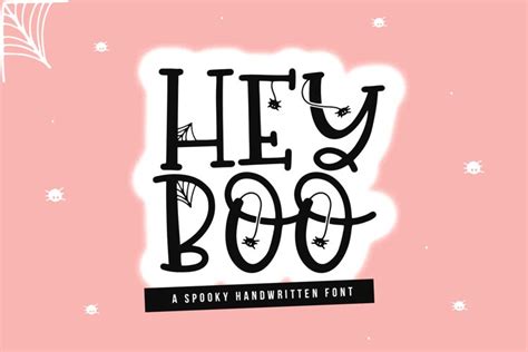 Hey Boo - A Quirky Halloween Font