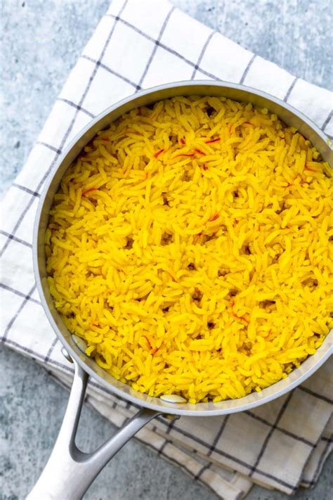 Easy Saffron Rice Recipe (Dairy Free, Vegan Option) - Simply Whisked