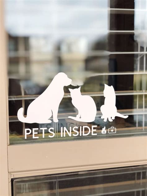 DIY Pet Window Decals For Emergency Responders - Organized-ish | Diy ...