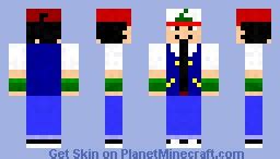 Ash ketchum Minecraft Skin