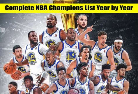 Complete NBA Champions List Year by Year - Sports News