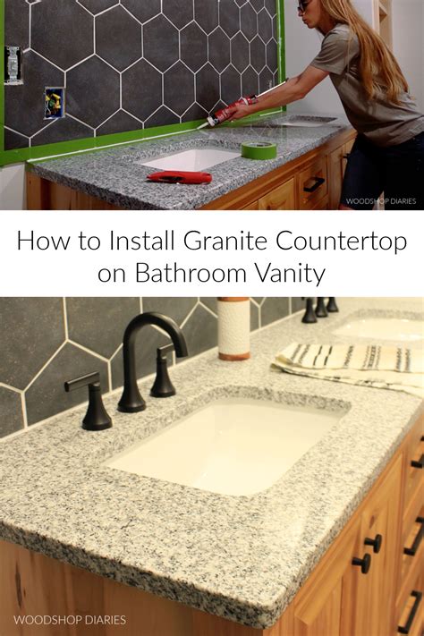 How to Install a Granite Countertop on Bathroom Vanity