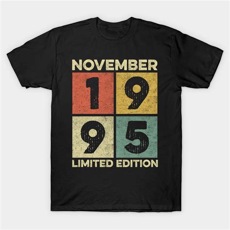 26 Year Old 26th Birthday Design for November 1995 born Limited Edition ...