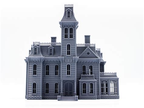 Addams Family House 3d Printed Building Model Paintable - Etsy Canada