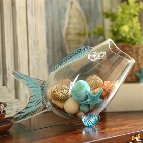 This fish-shaped bowl with blue finish fins is so fun and perfect for ...