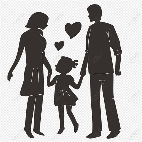 Family Of Three Silhouette Family Portrait, Family, Caring, Family ...