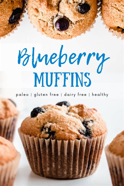 Almond Flour Blueberry Muffins (paleo, gluten free)